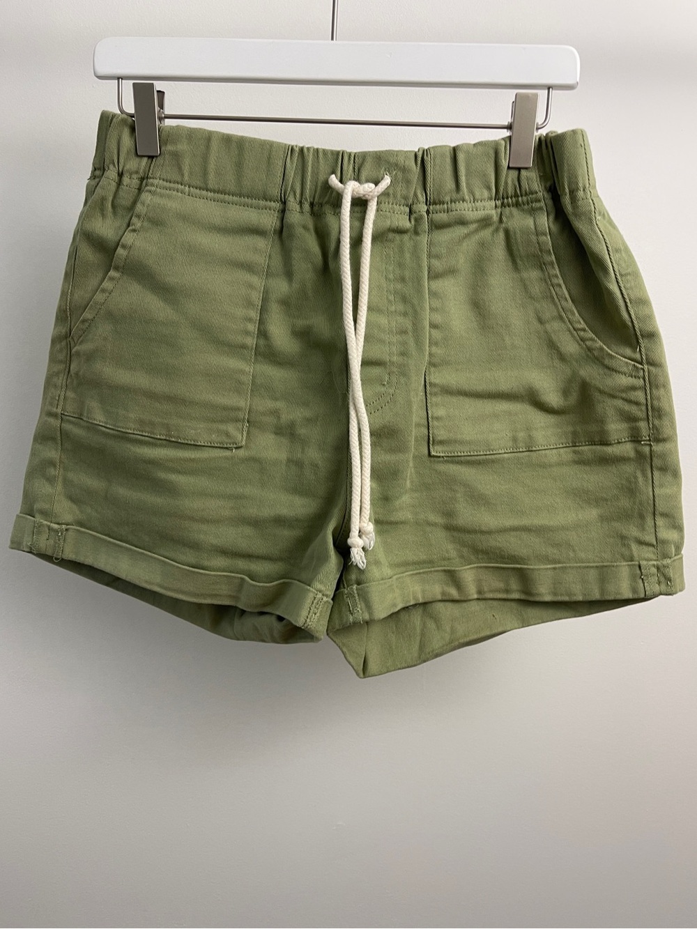 No Boundaries Olive Green Drawstring Shorts Size XXL